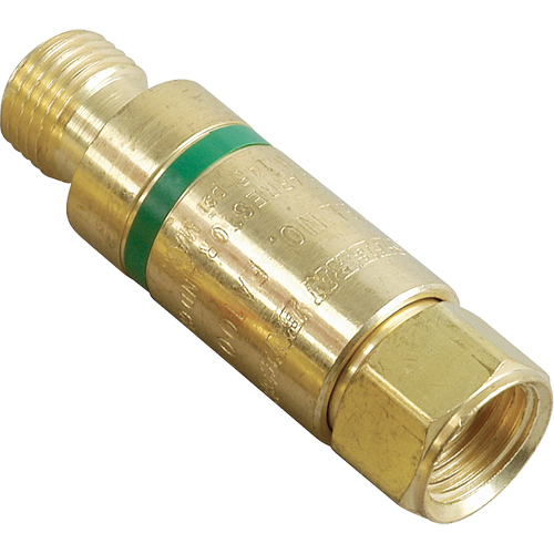 Antiretours pare-flammes - Oxy/gaz combustibles, Gaz combustibles (rouge)/Oxyg&egrave;ne (vert), Style pour adapteur de d&eacute;tendeur PB Rental Co. Ltd.
