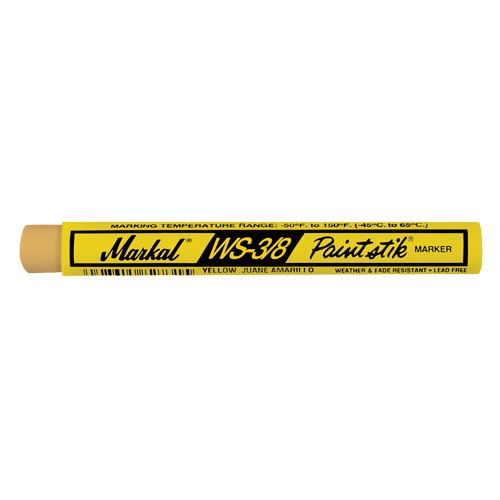 B&acirc;ton de peinture WS-3/8 Paintstik, B&acirc;ton plein, Jaune PB Rental Co. Ltd.