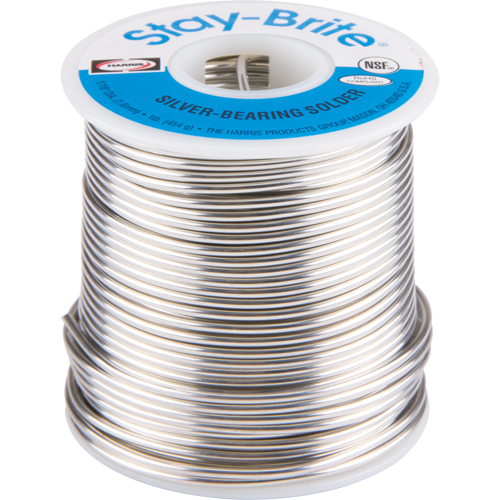 M&eacute;taux d'apport Stay-Brite, Sans plomb, 96 % d'&eacute;tain, 4 % d'argent, &acirc;me Plein, dia. 0,0625" PB Rental Co. Ltd.