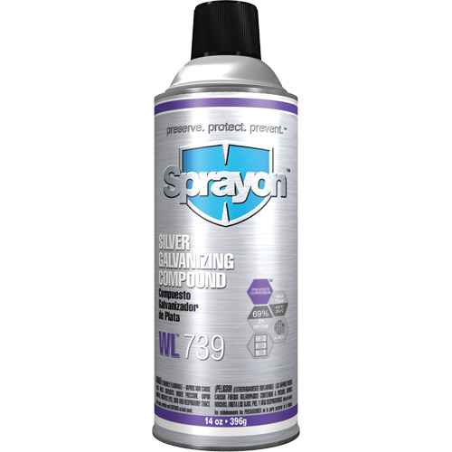 WL739 Silver Galvanizing Compound, Aerosol Can PB Rental Co. Ltd.