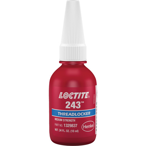 Compos&eacute; de blocage 243 tol&eacute;rant &agrave; l'huile, Bleu, Moyen, 10 ml, Bouteille PB Rental Co. Ltd.