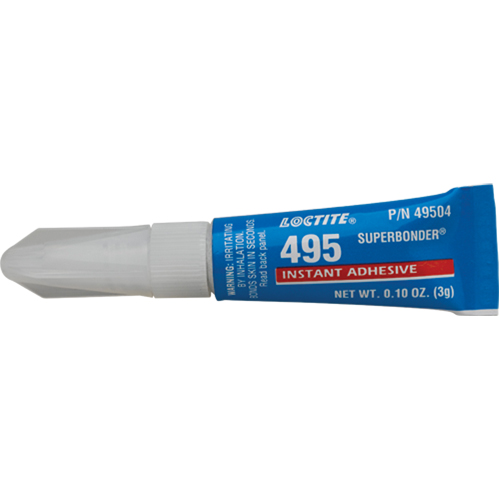 Adh&eacute;sif instantan&eacute; Super Bonder 495, Transparent, Tube, 3 g PB Rental Co. Ltd.