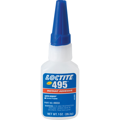 Adh&eacute;sif instantan&eacute; Super Bonder 495, Transparent, Bouteille, 28,3 g PB Rental Co. Ltd.
