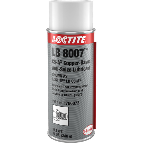 LB 8007 Copper Based Anti-Seize, 340 g, Aerosol Can, 1800°F (982°C) Max Temp. PB Rental Co. Ltd.