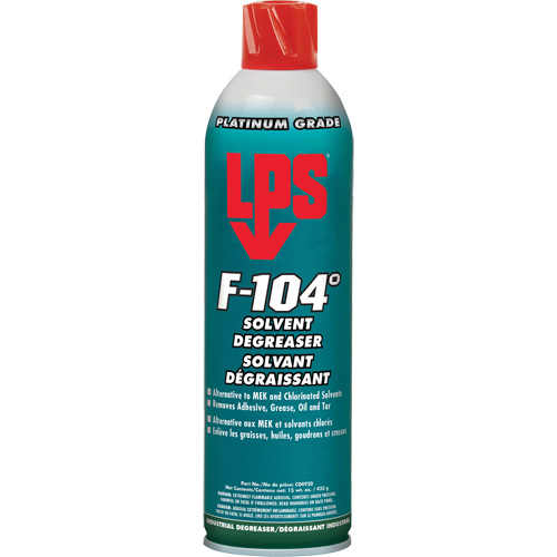 Solvant & d&eacute;graissant &agrave; &eacute;vaporation rapide F-104°, Canette a&eacute;rosol PB Rental Co. Ltd.