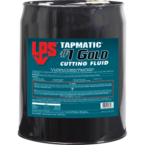 Tapmatic&reg; #1 Gold Cutting Fluids, 5 gal. PB Rental Co. Ltd.