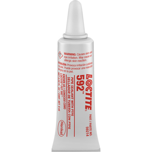 P&acirc;te d'&eacute;tanch&eacute;it&eacute; pour raccords filet&eacute;s &agrave; durcissement lent 592 PST, Tube, 6 ml, -54° C - 204° C/-65° F - 400° F PB Rental Co. Ltd.