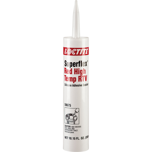 Scellant adh&eacute;sif haute temp&eacute;rature &agrave; base de silicone Superflex RTV, Cartouche, Rouge PB Rental Co. Ltd.