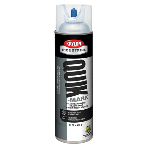 Peinture de marquage industrielle invers&eacute;e &agrave; base de solvant Quik-Mark, 15 oz, Canette a&eacute;rosol PB Rental Co. Ltd.