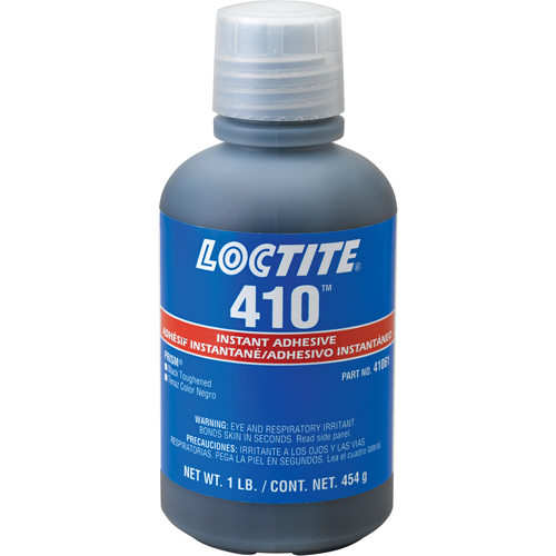 Adh&eacute;sif instantan&eacute; 410, Noir, Bouteille, 454 g PB Rental Co. Ltd.