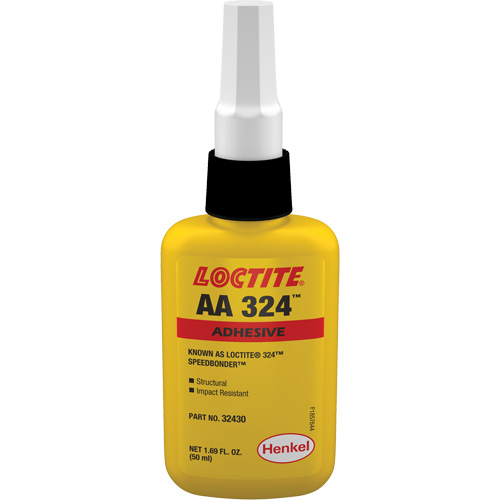 Adh&eacute;sif acrylique structurel 324 Speedbonder, Deux composants, 50 ml, Bouteille, Jaune PB Rental Co. Ltd.