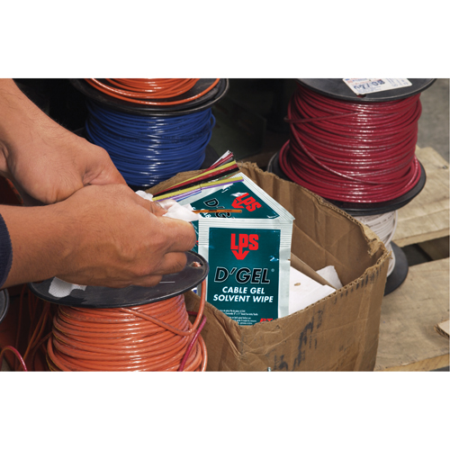 Solvant de gel D'Gel pour c&acirc;bles, Sachets PB Rental Co. Ltd.