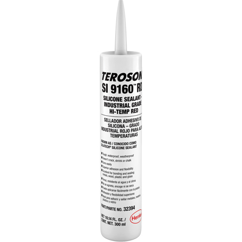 Teroson&reg; SI 9160 High Temperature Silicone Sealant, Cartridge, Red PB Rental Co. Ltd.