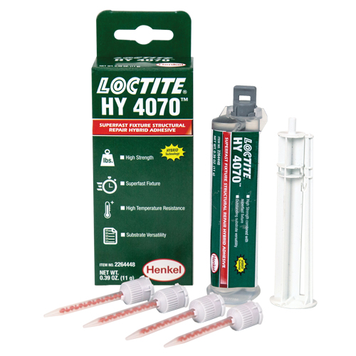 HY 4070 Structural Repair Hybrid Adhesive, Two-Part, Dual Cartridge, 11 g, Off-White PB Rental Co. Ltd.