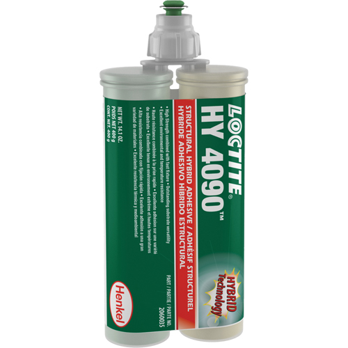 Adh&eacute;sif hybride pour r&eacute;parations structurales HY 4090, Deux composants, Cartouche double, 400 g, Blanc cass&eacute; PB Rental Co. Ltd.