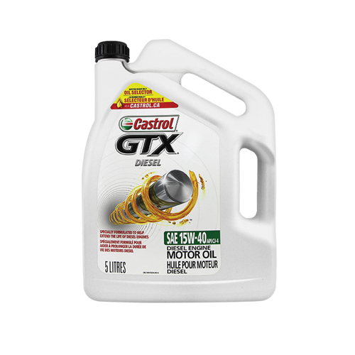 Huile pour moteur diesel 15W40 GTX, 5 L, Cruche PB Rental Co. Ltd.