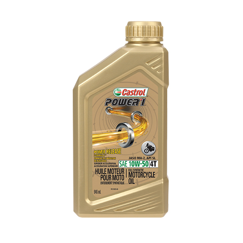 Huile pour moteur de moto 10W50 POWER 1, 946 ml, Bouteille PB Rental Co. Ltd.