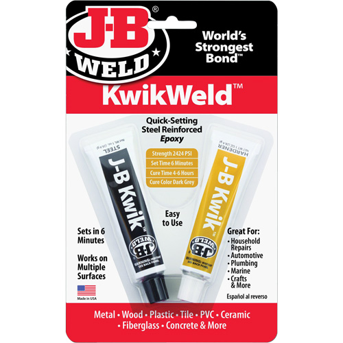 KwikWeld Epoxy, Two-Part, Tube, 2 oz., Grey PB Rental Co. Ltd.