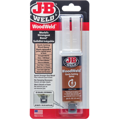 Adh&eacute;sif WoodWeld, 25 ml, Seringue, Deux composants, Havane PB Rental Co. Ltd.