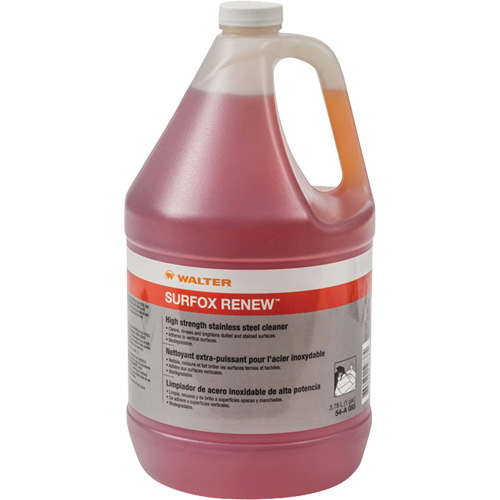 Nettoyant pour l'acier inoxydable Surfox, 3,78 L, Gallon PB Rental Co. Ltd.