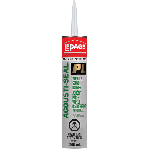 Adh&eacute;sif pare-vapeur insonorisant PL, 825 ml, Tube, Noir PB Rental Co. Ltd.