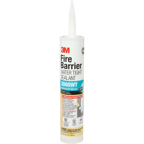 Scellant ignifuge 3000 WT, 10,1 oz, Cartouche, Gris PB Rental Co. Ltd.