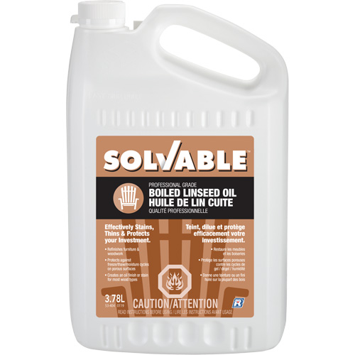 Huile de lin bouillie, Cruche, 3,78 L Volume net PB Rental Co. Ltd.