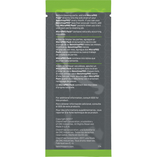MicroPro Pack&reg; Microbial Cleaning Agent, 0.5 oz., Packet PB Rental Co. Ltd.