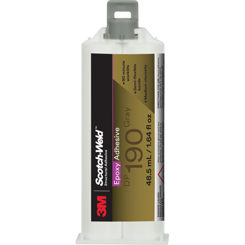 Scotch-Weld Epoxy Adhesive DP190, 1.64 fl. oz., Cartridge, Two-Part, Grey PB Rental Co. Ltd.