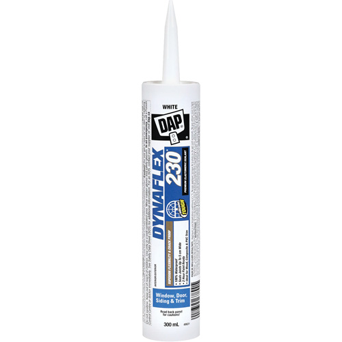 Scellant en &eacute;lastom&egrave;re de qualit&eacute; sup&eacute;rieure Dynaflex 230, 300 ml, Cartouche, Blanc PB Rental Co. Ltd.