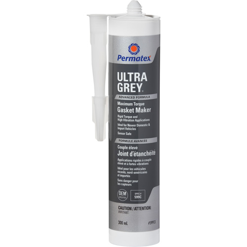 Compos&eacute; &agrave; joints de silicone RTV rigide pour couple &eacute;lev&eacute; Ultra Grey, Cartouche, Gris PB Rental Co. Ltd.