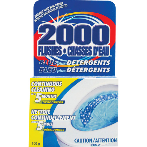 D&eacute;tergent pour cuvette de toilette 2000 Flushes Blue Plus, 100 g, Tampon PB Rental Co. Ltd.