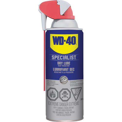 Vaporisateur lubrifiant solide r&eacute;sistant &agrave; la salet&eacute; et la poussi&egrave;re Specialist, Canette a&eacute;rosol PB Rental Co. Ltd.