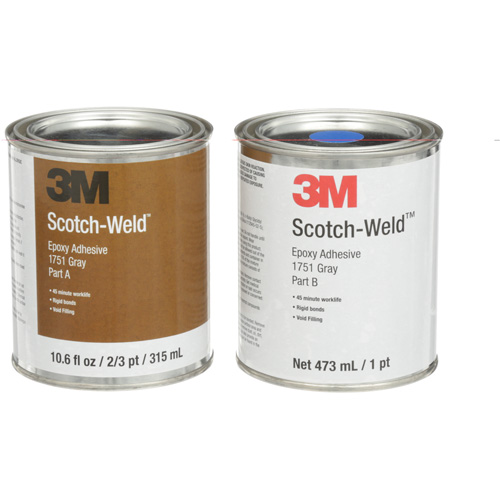 Scotch-Weld Adhesive, 16 fl. Oz., Tube, Two-Part, Grey PB Rental Co. Ltd.