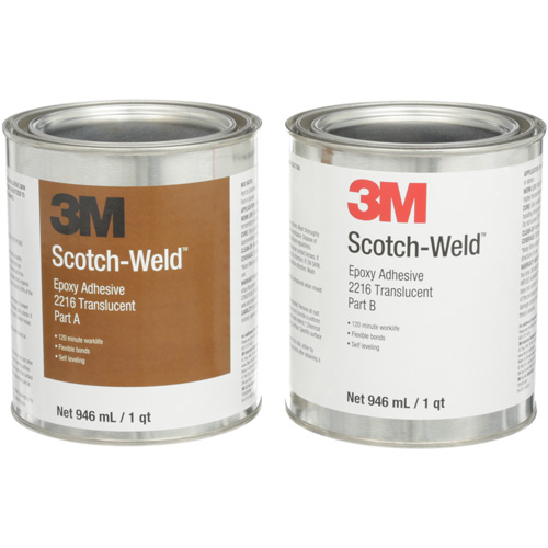 Adh&eacute;sif Scotch-Weld, 32 oz liq., Trousse, Deux composants, Translucide PB Rental Co. Ltd.