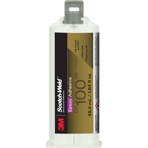 Adh&eacute;sif Scotch-Weld, 1,64 liq. oz., Cartouche, Deux composants, Translucide PB Rental Co. Ltd.