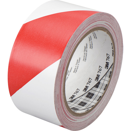 Hazard Warning Tape 767, 50.8 mm (2") x 33 m (108'), Red/White PB Rental Co. Ltd.