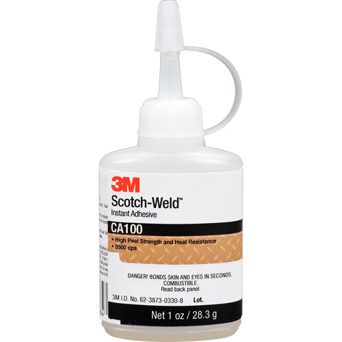 Scotch-Weld Instant Adhesive CA100, Off-White, Bottle, 1 oz. PB Rental Co. Ltd.