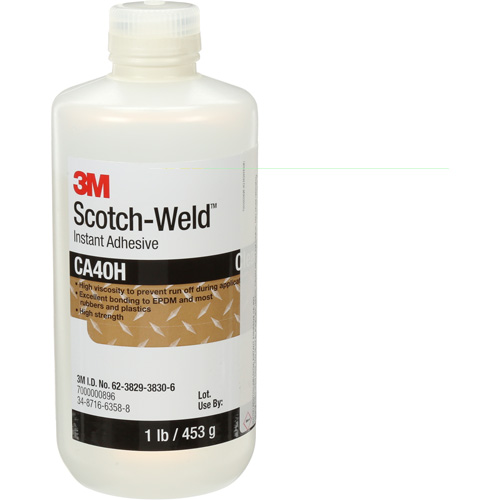 Scotch-Weld Instant Adhesive, Clear, Bottle, 1 lbs. PB Rental Co. Ltd.