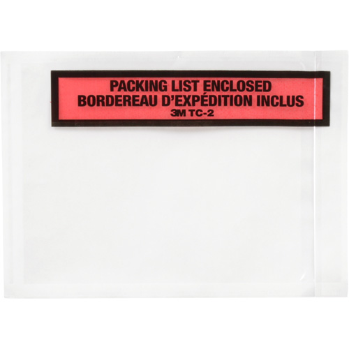 Pochette pour bordereau d'exp&eacute;dition, 5-1/2" lo x 4-1/2" la, Style Insertion par extr&eacute;mit&eacute; PB Rental Co. Ltd.