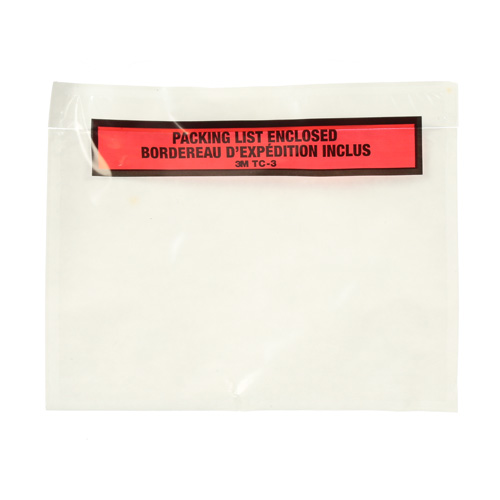 Pochette pour bordereau d'exp&eacute;dition, 7" lo x 5" la, Style Insertion par extr&eacute;mit&eacute; PB Rental Co. Ltd.