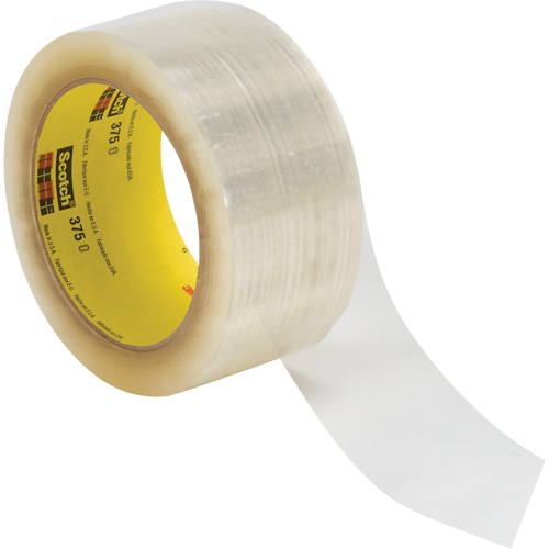 Scotch&reg; 375 Box Sealing Tape, Hot Melt Adhesive, 3.1 mils, 48 mm (1-22/25") x 1500 m (4921') PB Rental Co. Ltd.