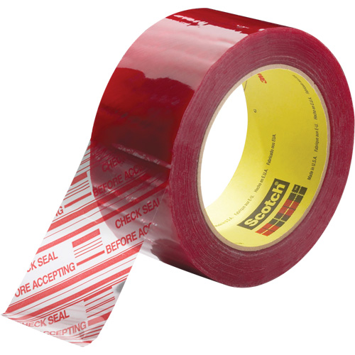 Ruban d'emballage avec message de s&eacute;curit&eacute; Scotch 3779, Adh&eacute;sif Acrylique, 1,8 mils, 48 mm (2") x 914 m (2998') PB Rental Co. Ltd.