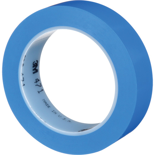Ruban en vinyle 471, 25,4 mm (1") la x 32,9 m (108') lo, 5,3 mils, Bleu PB Rental Co. Ltd.