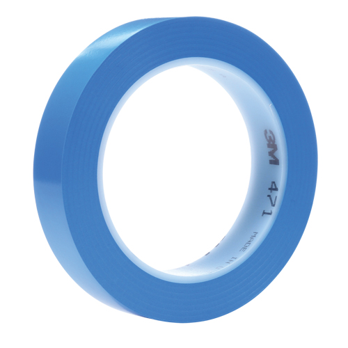 Ruban en vinyle 471, 19 mm (3/4") la x 32,9 m (108') lo, 5,3 mils, Bleu PB Rental Co. Ltd.