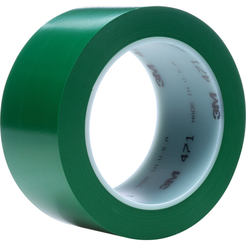 471 Vinyl Tape, 12 mm (1/2") W x 32.9 m (108') L, 5.3 mils, Green PB Rental Co. Ltd.