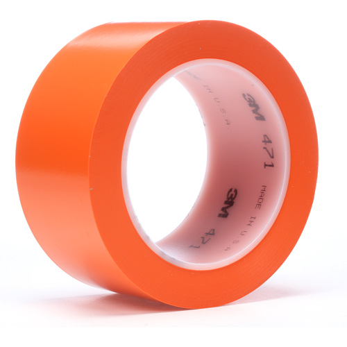 471 Vinyl Tape, 19 mm (3/4") W x 32.9 m (108') L, 5.2 mils, Orange PB Rental Co. Ltd.