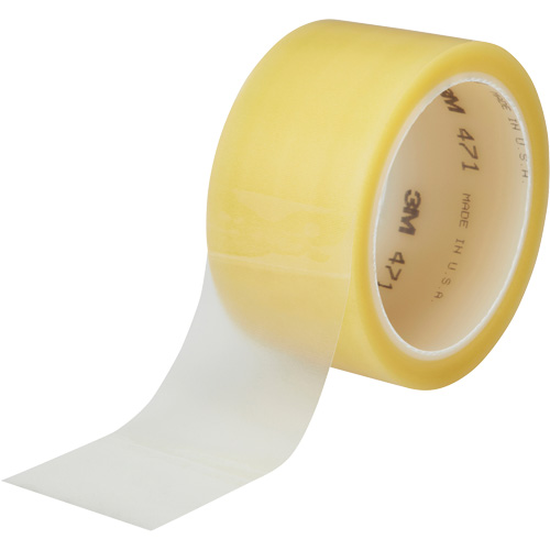 Ruban en vinyle 471, 38 mm (1-1/2") la x 32,9 m (108') lo, 5,3 mils, Transparent PB Rental Co. Ltd.