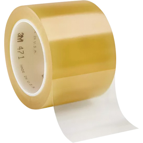 Ruban en vinyle 471, 76,2 mm (3") la x 32,9 m (108') lo, 5,2 mils, Transparent PB Rental Co. Ltd.