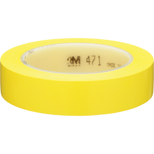 Ruban en vinyle 471, 25,4 mm (1") la x 32,9 m (108') lo, 5,2 mils, Jaune PB Rental Co. Ltd.